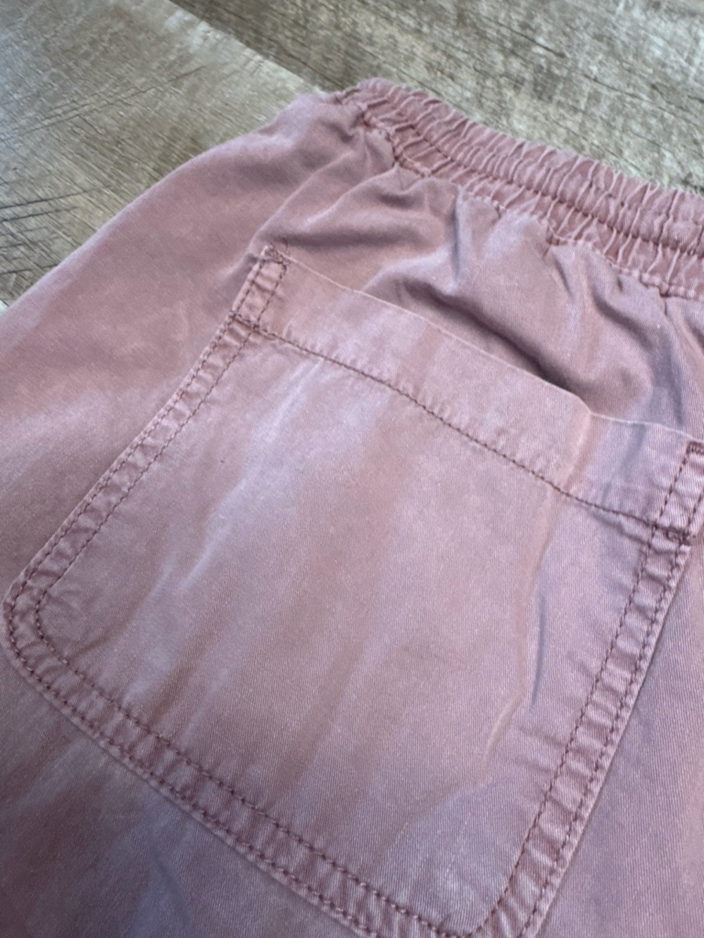 Celebrity Pink Dusty Mauve Drawstring Shorts, Front & Back Pockets - Picture 8 of 11